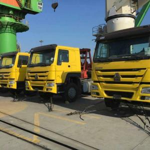 9 units 6X4 10 wheeler Howo tractor truck loaded on the ship for the South Sudan customer