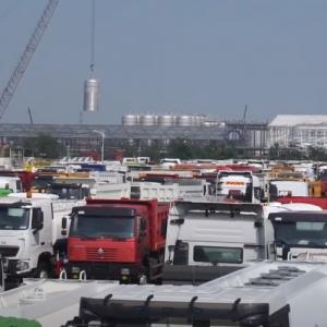 Stock parking place for Sinotruk and Shacman from our factory