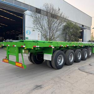 5-Axle 80-Ton Fence Trailers for Togo Customers Depart Factory for Port
