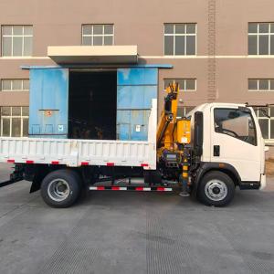 5-Ton Light Side Wall Trucks Equipped with Articulated Cranes Complete Production for Export