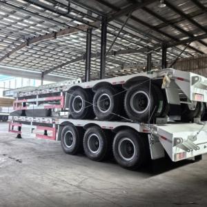 3 Axles Goose Neck Lowbed Trailer