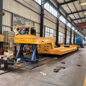 3 Axles Hydraulic Detached Gooseneck Lowbed Trailer