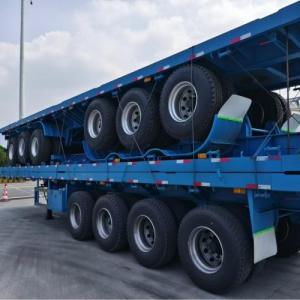 4 Axles 60tons Flat bed Trailer