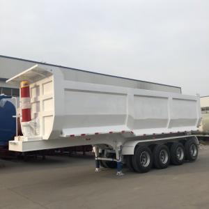 4 Axles 80tons Hydraulic Dump Trailer