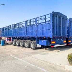 5 Axles 80 Tons Fence Cargo Trailer 5 Axles 80 Tons Fence Cargo Trailer